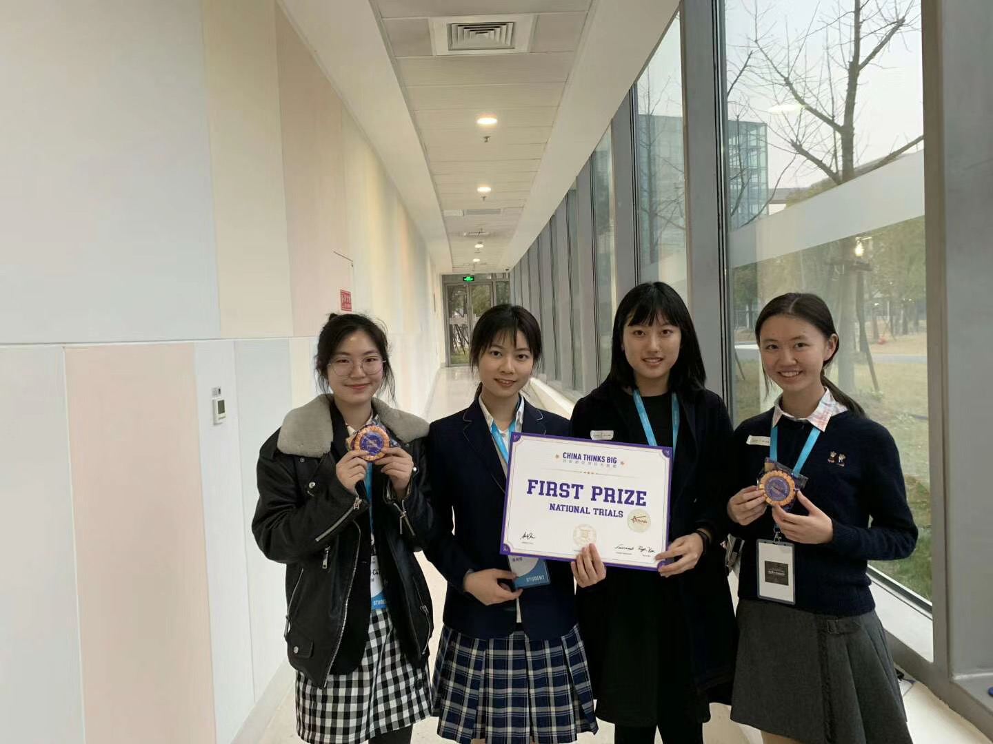 My teammates who did their presentation in person in Shanghai